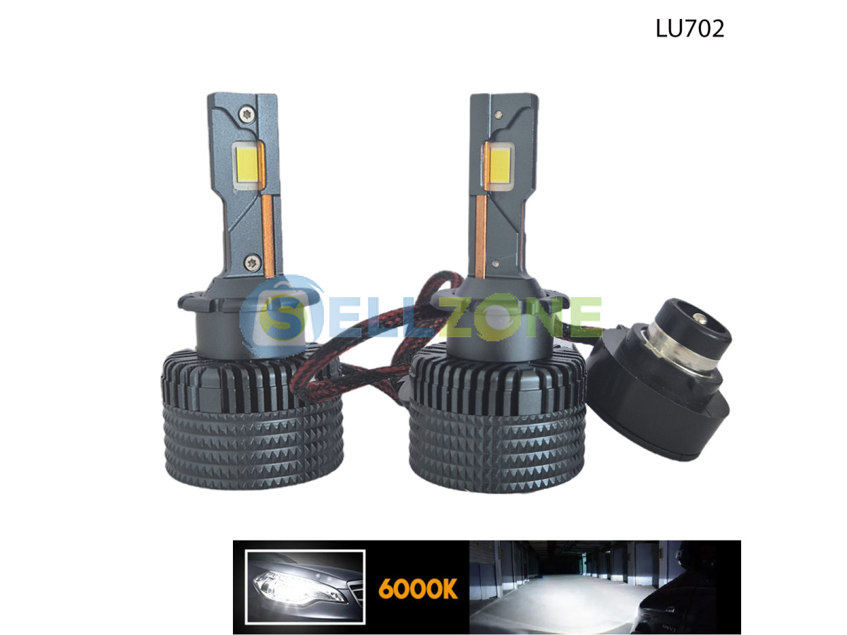 LED крушки D2S / D2R за директна смяна на OEM ксенон – 6000K, Plug and Play – LU702 - Sellzone.bg LED крушки D2S / D2R за директна смяна на OEM ксенон – 6000K, Plug and Play – LU702